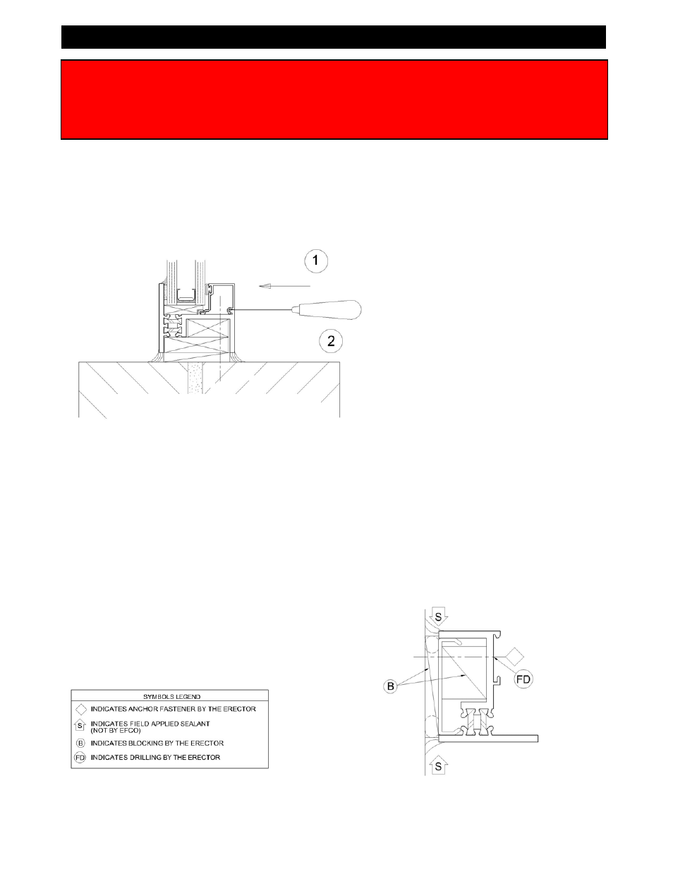 Basic installation, Through the frame, Basic installation without subframe or panning | EFCO Special Purpose Windows Installation User Manual | Page 11 / 58