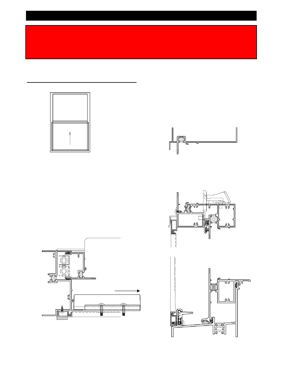 Single hung screens | EFCO Special Purpose Windows Installation User Manual | Page 55 / 58