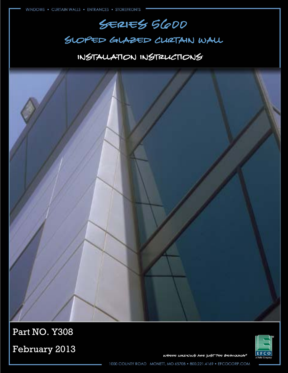 EFCO S5600 Slope Glazed User Manual | 23 pages