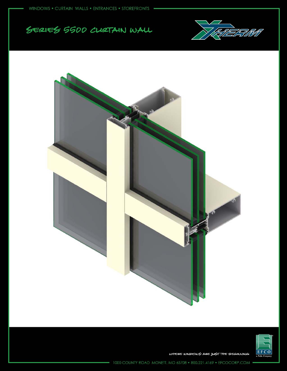 EFCO 5500X Outside Glazed User Manual | 60 pages