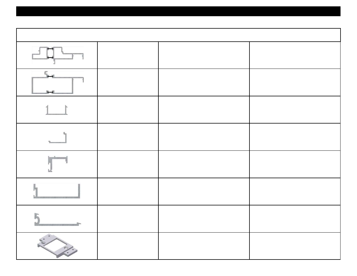 5g11, Profile part no. description, 17r1 | 5g17, Fwf1 | EFCO 5500X Outside Glazed User Manual | Page 12 / 60