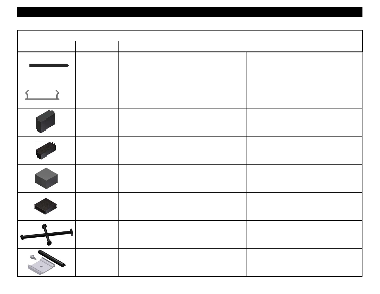 Profile, Part # description material accessories | EFCO 5500X Outside Glazed User Manual | Page 6 / 60