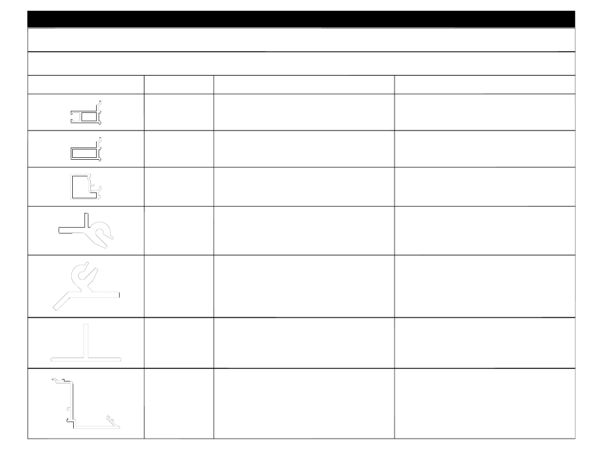 Profile part # description, Extrusions 17h6, 17c0 | 17a9, 17f3, 17f4, 17j8, 17e3 | EFCO 8800 Series Assembly Instructions Vol.1 User Manual | Page 22 / 35