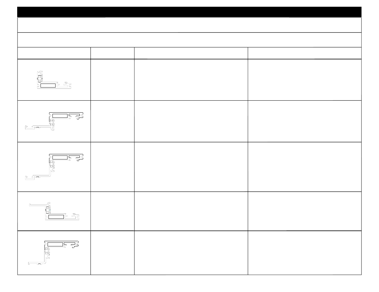 Profile part # description, 1h66, 1h68 | 1h70, 1h67, 1h69 | EFCO 8800 Series Assembly Instructions Vol.1 User Manual | Page 24 / 35