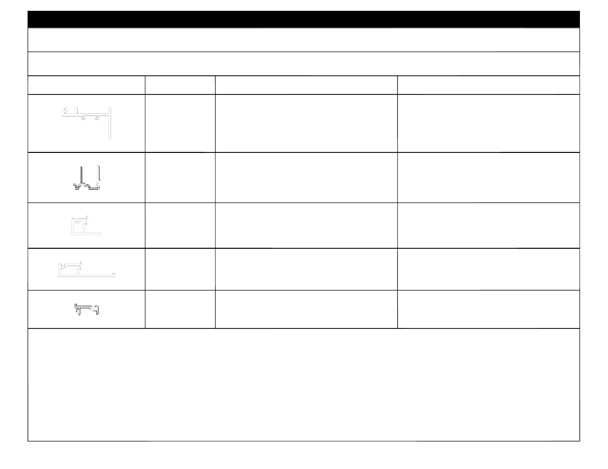Profile part # description, 17l5, 17l4 | 17l1, 17l2, 17l3 | EFCO 8800 Series Assembly Instructions Vol.1 User Manual | Page 25 / 35