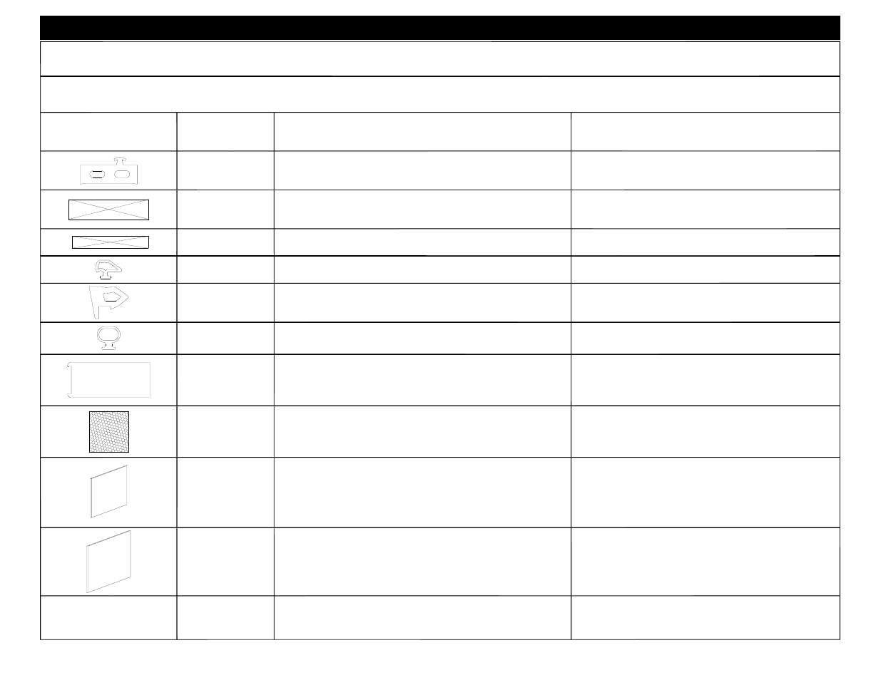 Profile part # description material accessories | EFCO 8800 Series Assembly Instructions Vol.1 User Manual | Page 8 / 35