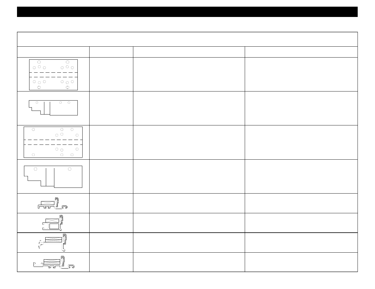 H10n, Profile part # description material accessories, H10v | H10t, H10p | EFCO 8800 Series Assembly Instructions Vol.1 User Manual | Page 9 / 35