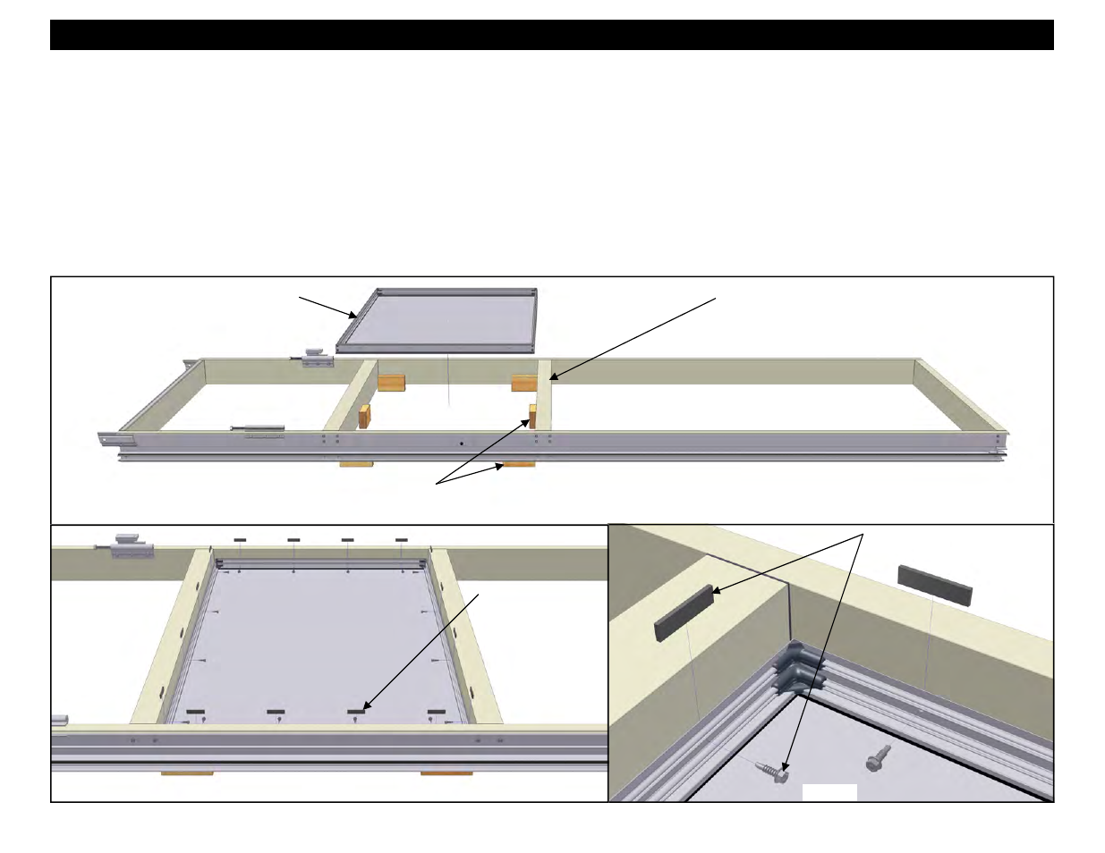 Section 34 - shadow box installation | EFCO 8800 Series Assembly Instructions Vol.6 User Manual | Page 8 / 16