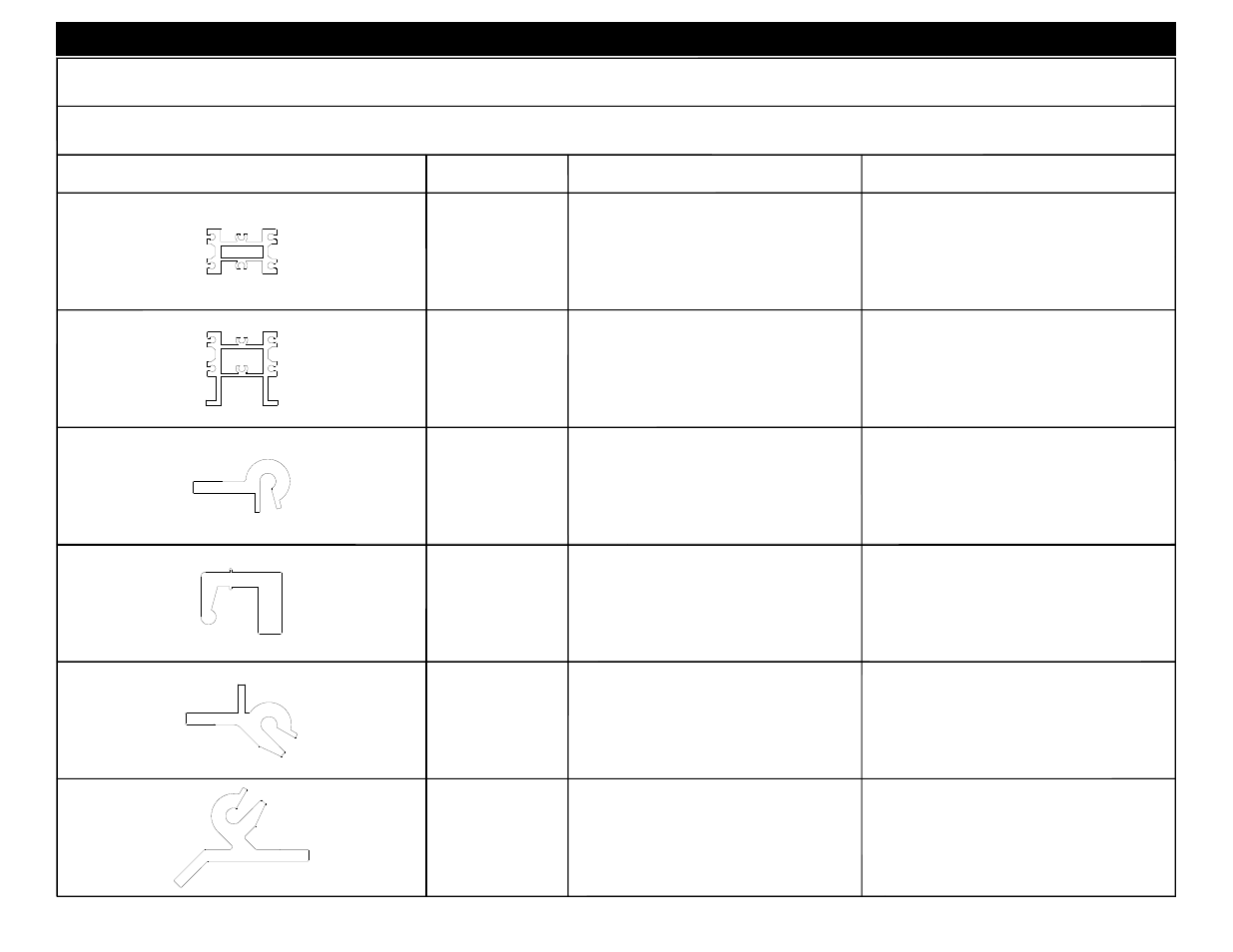 Extrusion profile part # description, 17d6, 17j3 | 17d1, 17d2, 17f3, 17f4 | EFCO 8800 Installation Instructions User Manual | Page 7 / 68