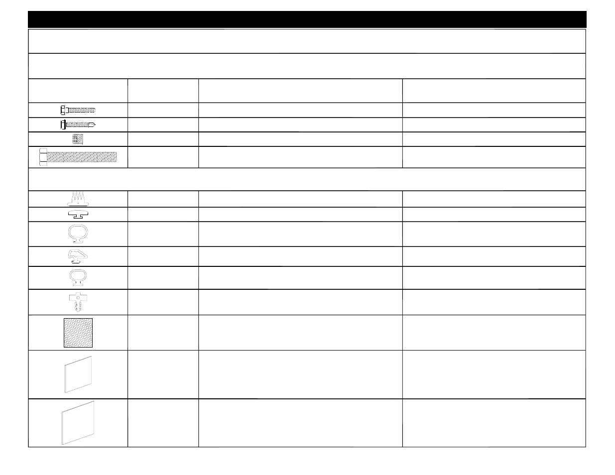Fasteners profile part # description, Material, Accessories | EFCO 8800 Installation Instructions User Manual | Page 8 / 68
