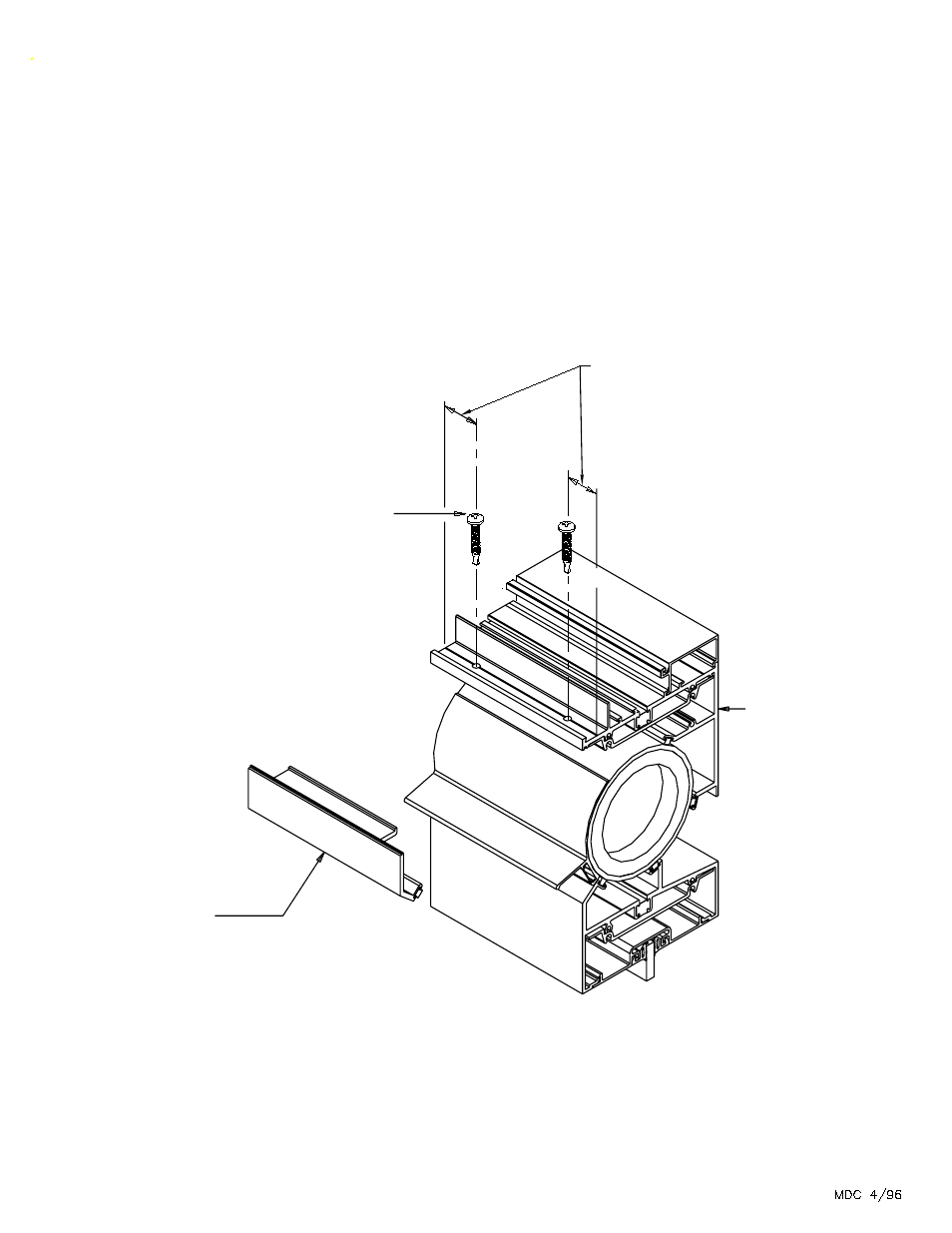 Attachment part preparation | EFCO 403 Series Roto Vent for Storefront User Manual | Page 10 / 14