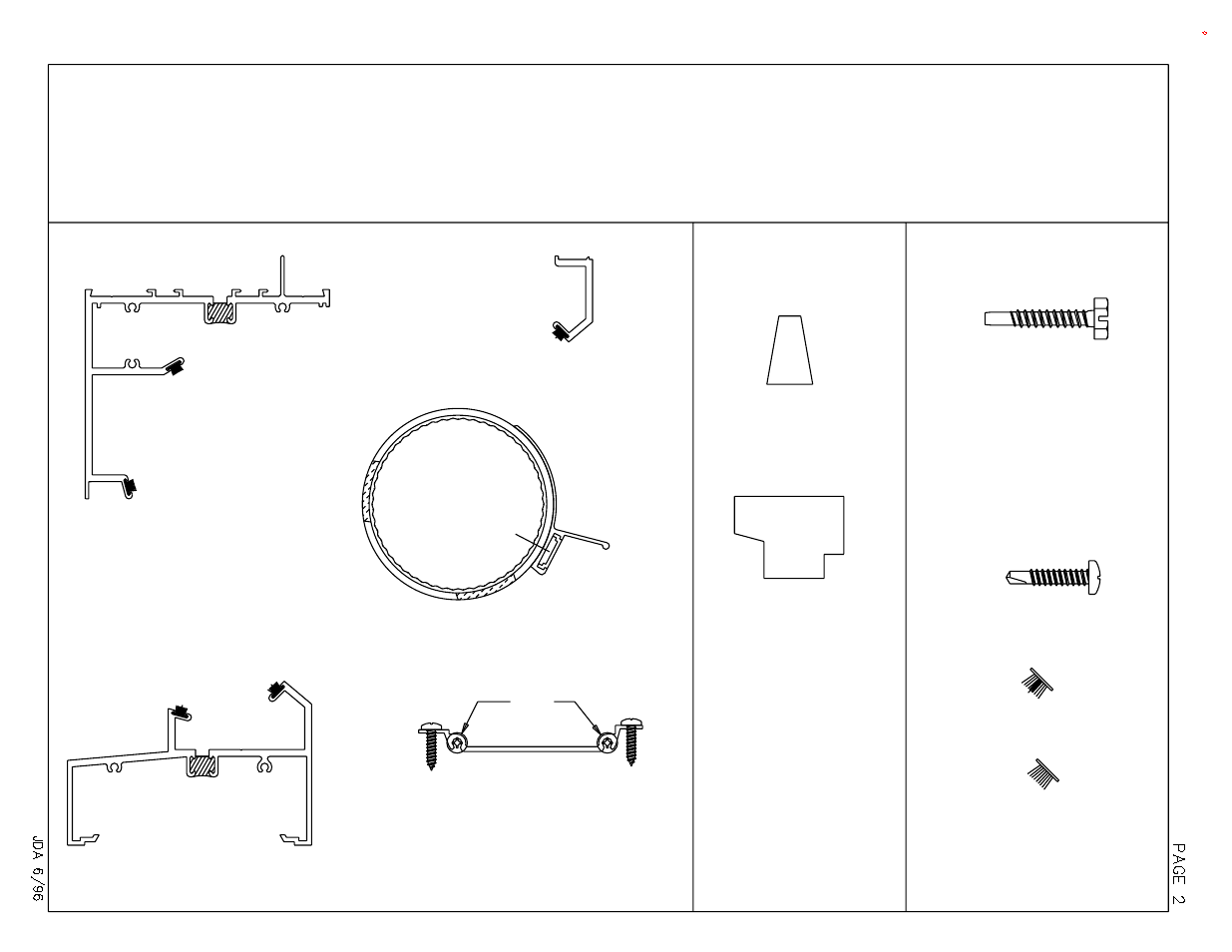 Parts indentification, General notes | EFCO 403 Series Roto Vent for Storefront User Manual | Page 3 / 14
