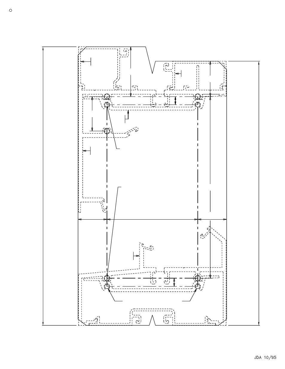 Template locating & drilling | EFCO 403 Series Roto Vent for Storefront User Manual | Page 7 / 14