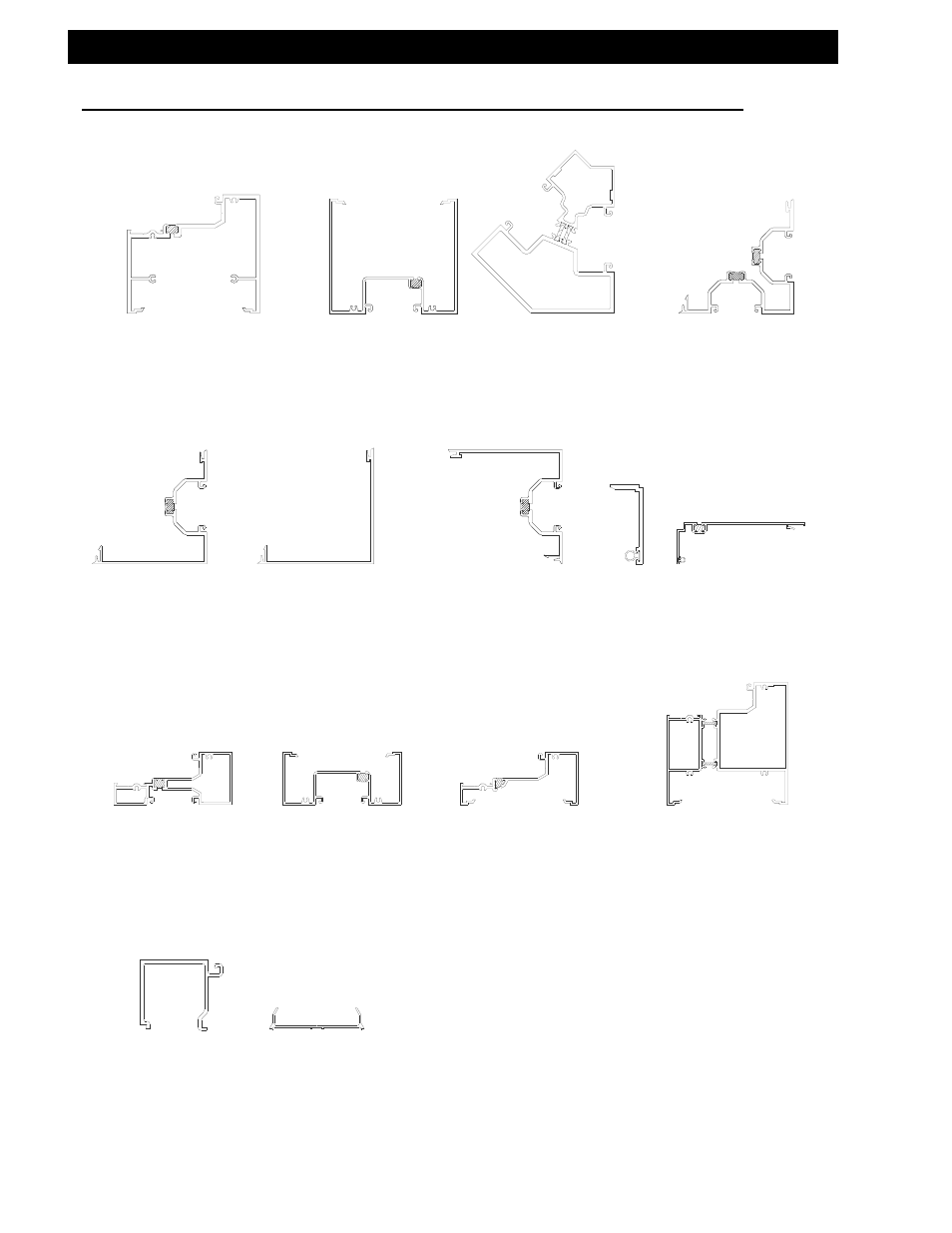 Horizontal parts | EFCO 403 Series Storefront User Manual | Page 22 / 94