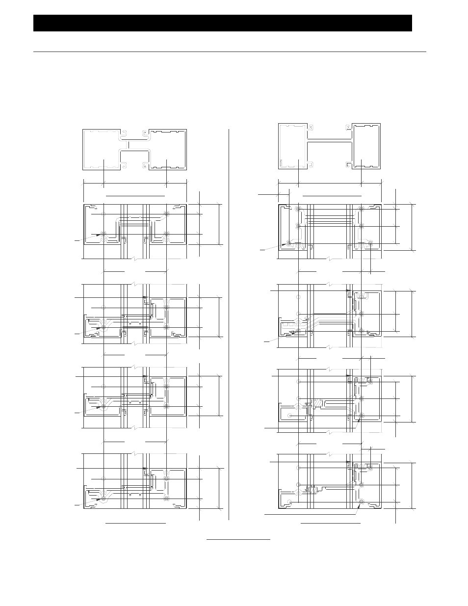 Shear block fab, Fig. # 11, Caution | Mounting hole height location at the sill, Outside glazed as shown | EFCO 403 Series Storefront User Manual | Page 41 / 94