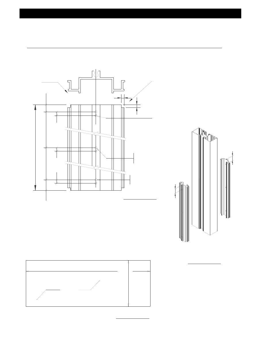 Step 3), Step 4), Opposite sides of a | Side lite base side panel prep, Both ends notching typical | EFCO 403 Series Storefront User Manual | Page 55 / 94