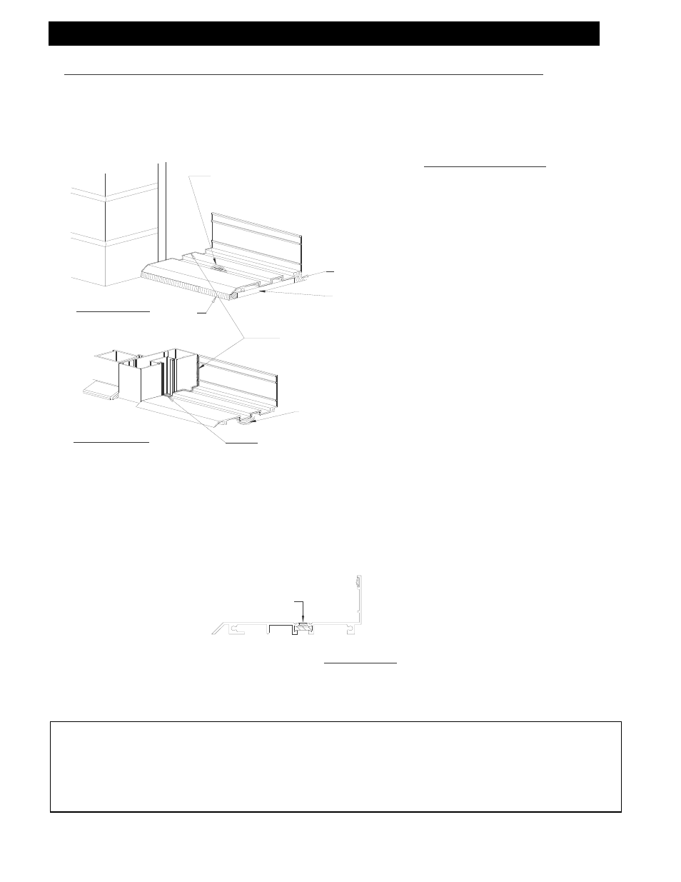 Sill flashing installation, Fig. # 58, Fig. # 57 | Fig. # 59 | EFCO 403 Series Storefront User Manual | Page 61 / 94