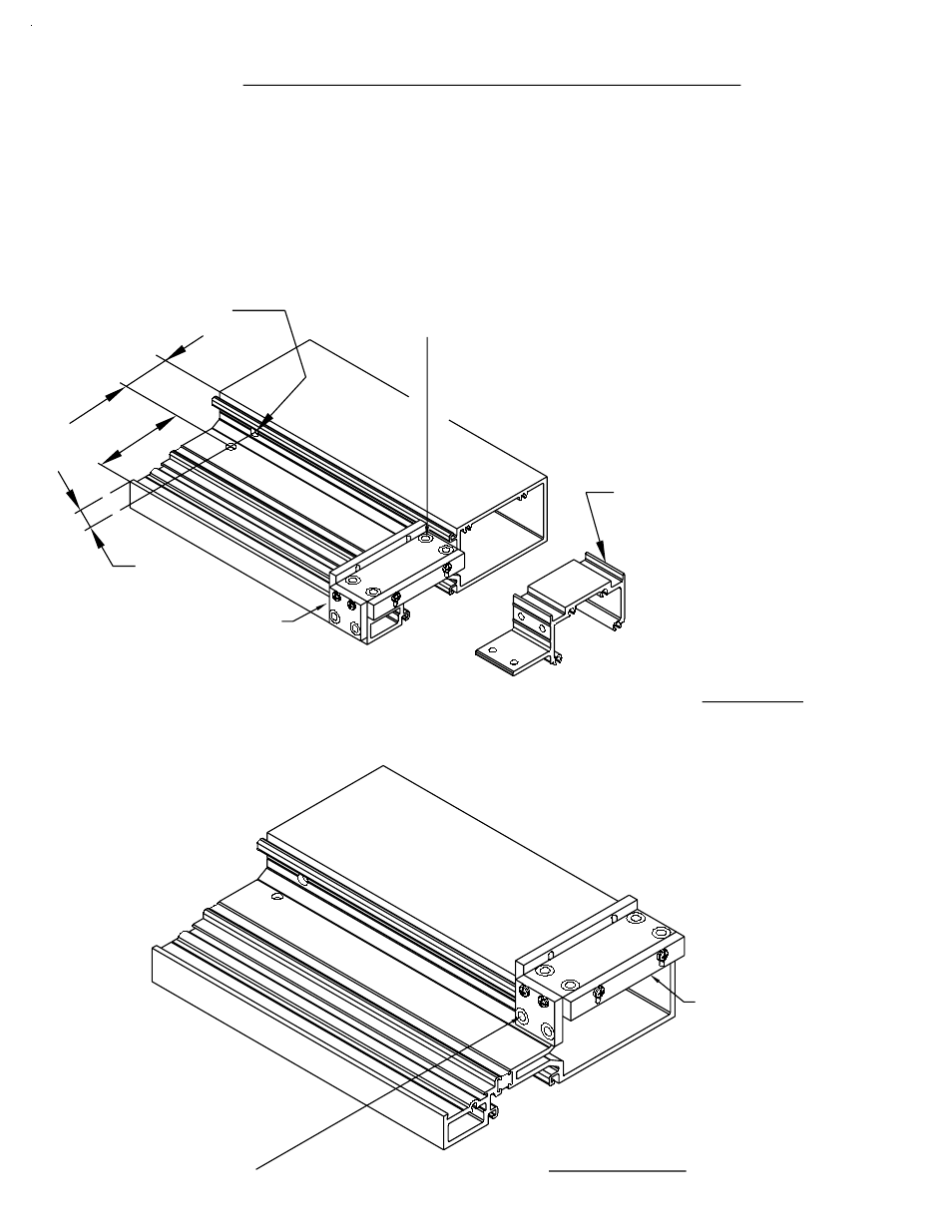 Shear block fabrication, C- shear block fabrication - frames, At tubular intermediate horizontal | Fig. #9 1) dj18 drill guide application, Fig. # 10, And open back sill, Horizontal and sill end prep for attachment to, Shear blocks | EFCO 406 (T) Series User Manual | Page 16 / 41