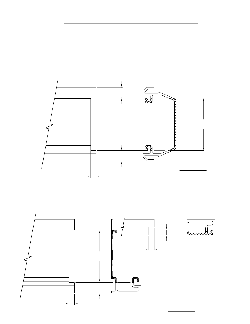 Snap in glazing pocket, 1) snap-in glazing pocket end prep, 2) screw applied glazing end preps | Fig. # 14, Fig. # 13 | EFCO 406 (T) Series User Manual | Page 18 / 41