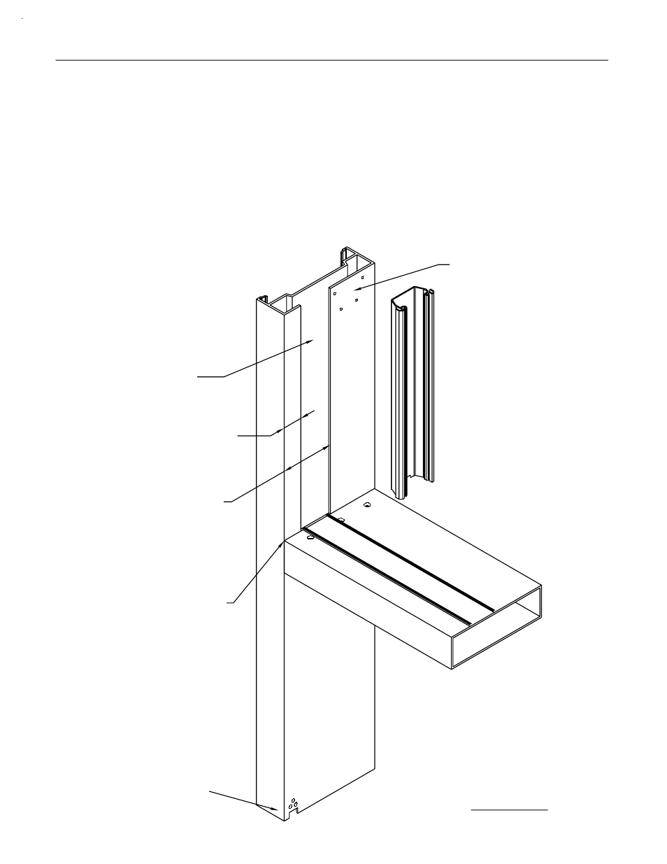 The top of the horizontal intermediate, if used, Fig. # 16 | EFCO 406 (T) Series User Manual | Page 20 / 41