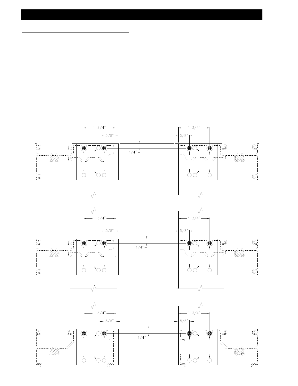 Series 433 triple set installation instructions, Outside set mullion inside set mullion | EFCO 433 Series User Manual | Page 13 / 90