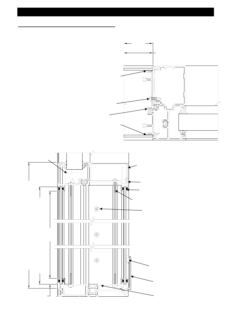 Adjustable height side lite for offset glaze, F. adjustable height side lite (offset) | EFCO 433 Series User Manual | Page 46 / 90