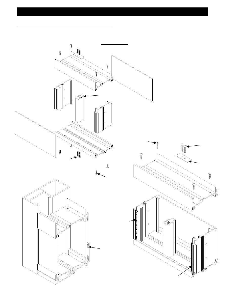 F. adjustable height side lite (offset) assembly | EFCO 433 Series User Manual | Page 48 / 90