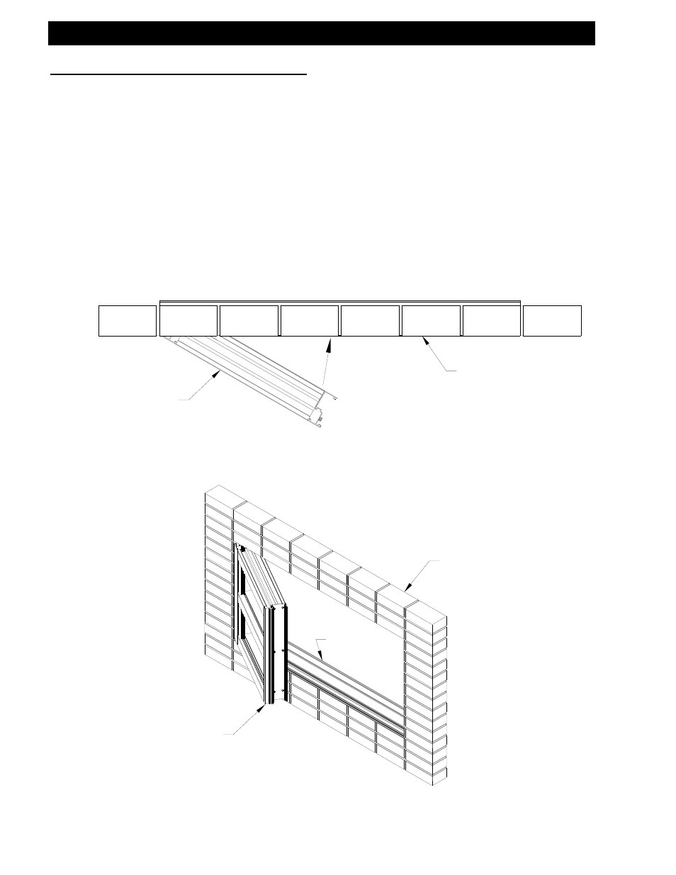 Installing jamb side ladder, Step 2) installing jamb side ladder, Includes offset and center-set glazing) | Fig. 36] [fig. 37 | EFCO 433 Series User Manual | Page 63 / 90