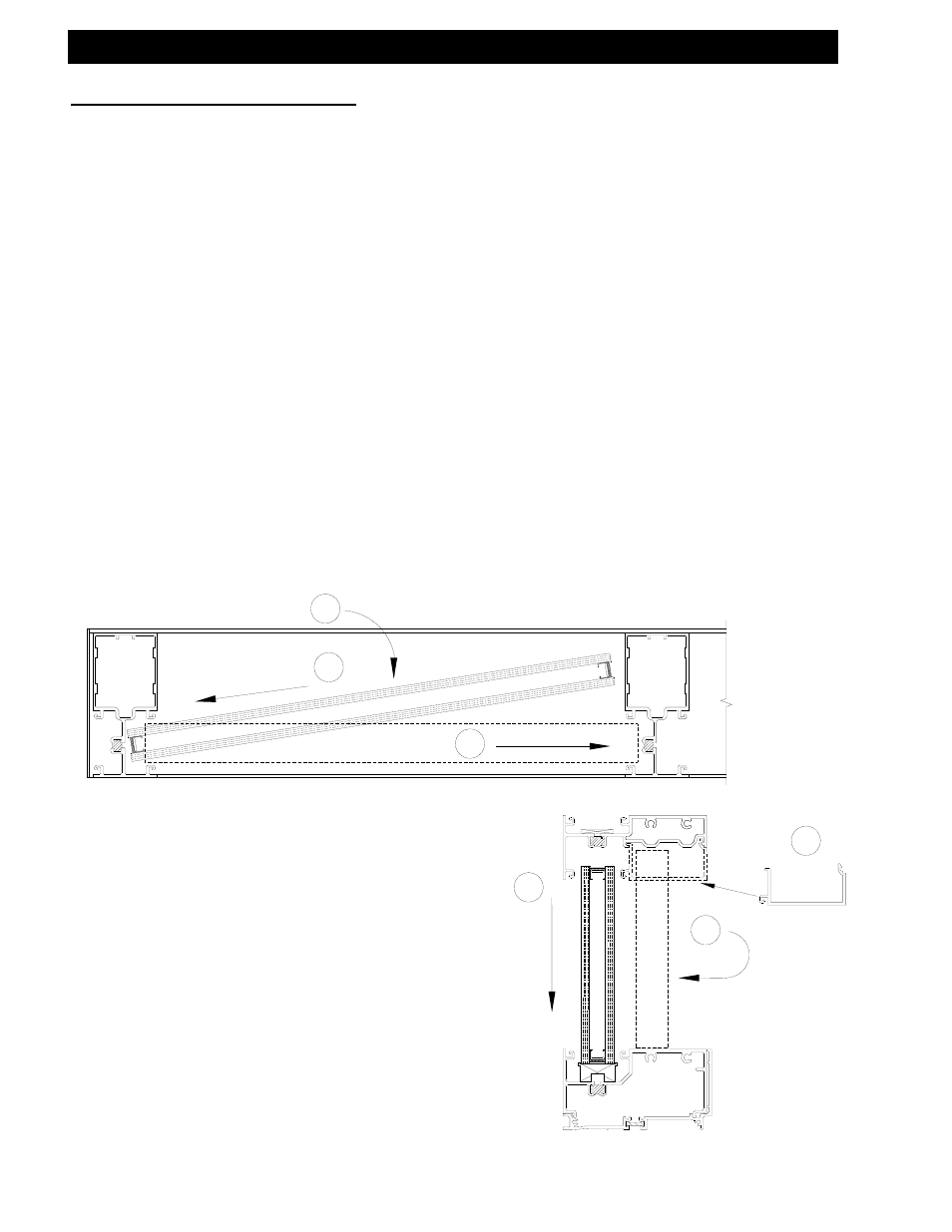 Glass installation, Step 6) glass installation, Includes offset and center-set glazing) | EFCO 433 Series User Manual | Page 80 / 90