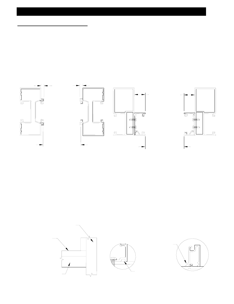 Includes offset and center-set glazing), Fig. 121, Fig. 122 | Fig. 123, Fig. 124, Fig. 125 | EFCO 433 Series User Manual | Page 89 / 90