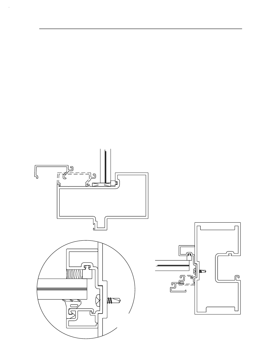 Step 8) transom glass stop installation | EFCO 525 Series User Manual | Page 21 / 45