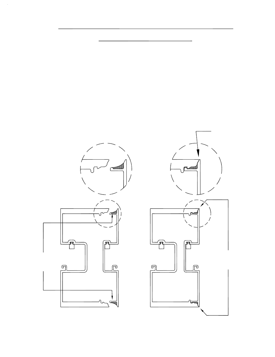 Sealing screw spline vertical mullions, A. screw spline, Step 5) sealing screw spline vertical mullions | EFCO 525 Series User Manual | Page 30 / 45