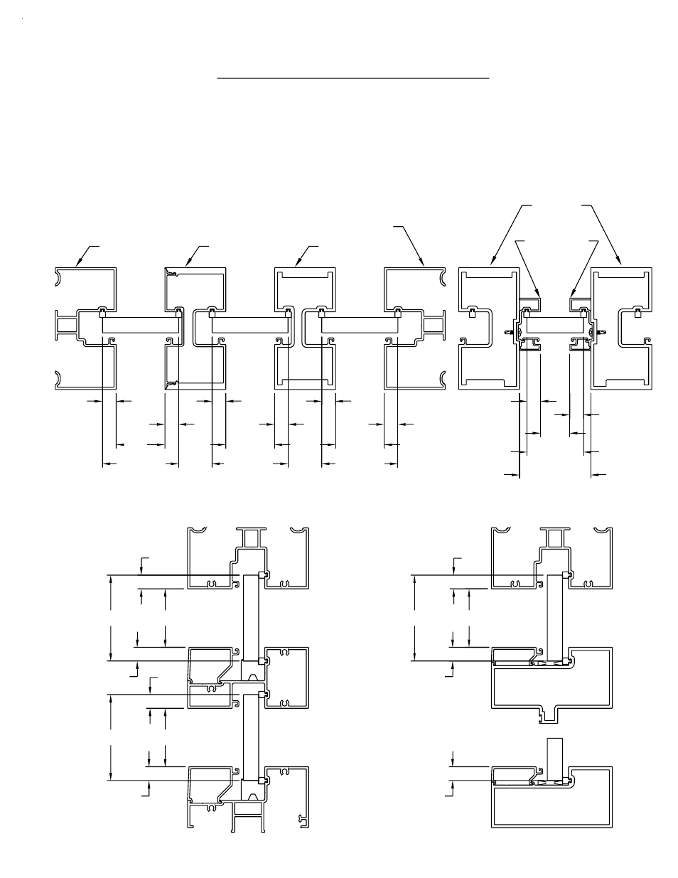Glass size formulas & glass bite, Step 4) glass size formulas and glass bite, Page 38 | Ss vert. sb vert. jamb, Jamb, Door jamb transom stop | EFCO 525 Series User Manual | Page 40 / 45