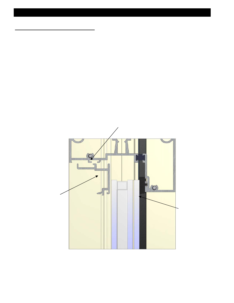 Step 7) attaching glass stop and glass stop cover | EFCO 526 Series User Manual | Page 45 / 50