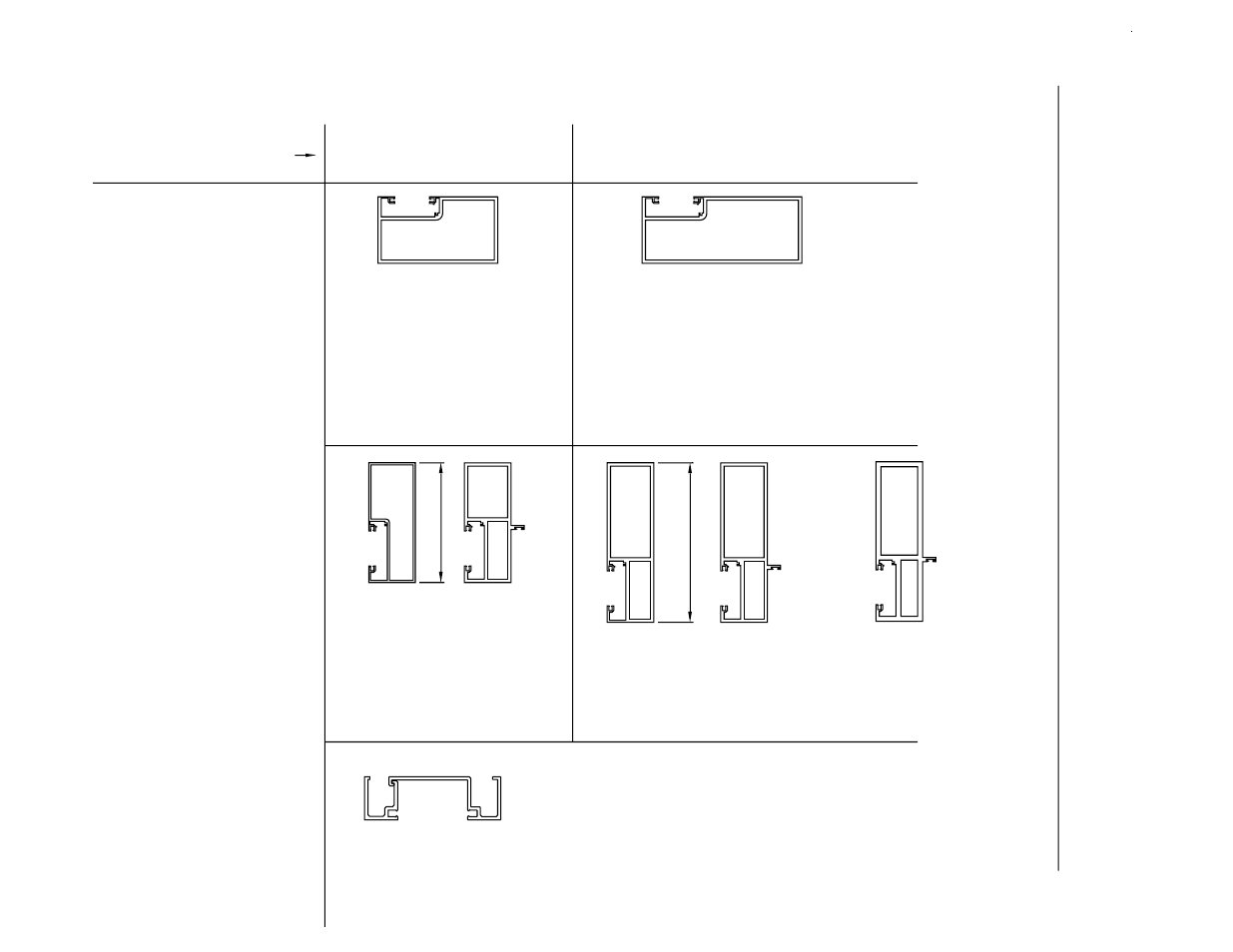 Door headers & jambs for 1" glazing, Door headers & jambs, 9634 glazing transom | Jamb, Jambs door | EFCO 960 Series User Manual | Page 11 / 65