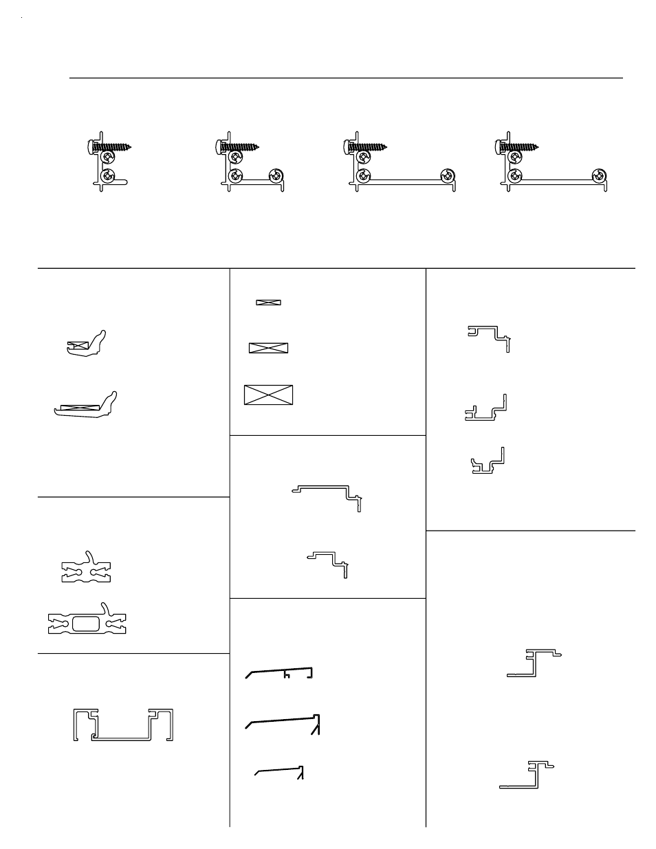 Parts accessories, System 960 wall accessories list, K148 | Thermal isolator h261, H260, K170, K147, Hn80, Hep1, L129 | EFCO 960 Series User Manual | Page 18 / 65