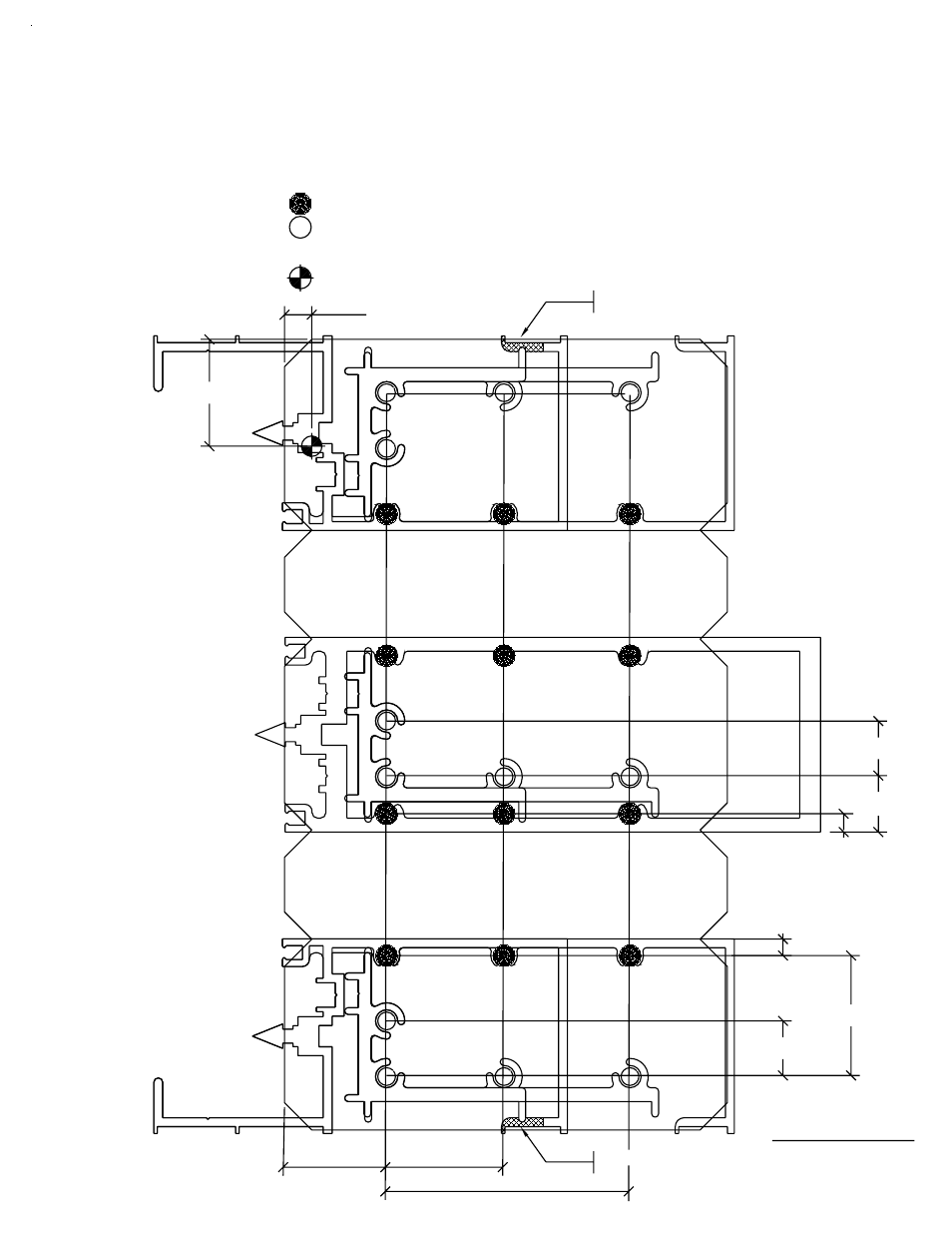 Drilling template for shear block, Fig. # 12 | EFCO 960 Series User Manual | Page 30 / 65