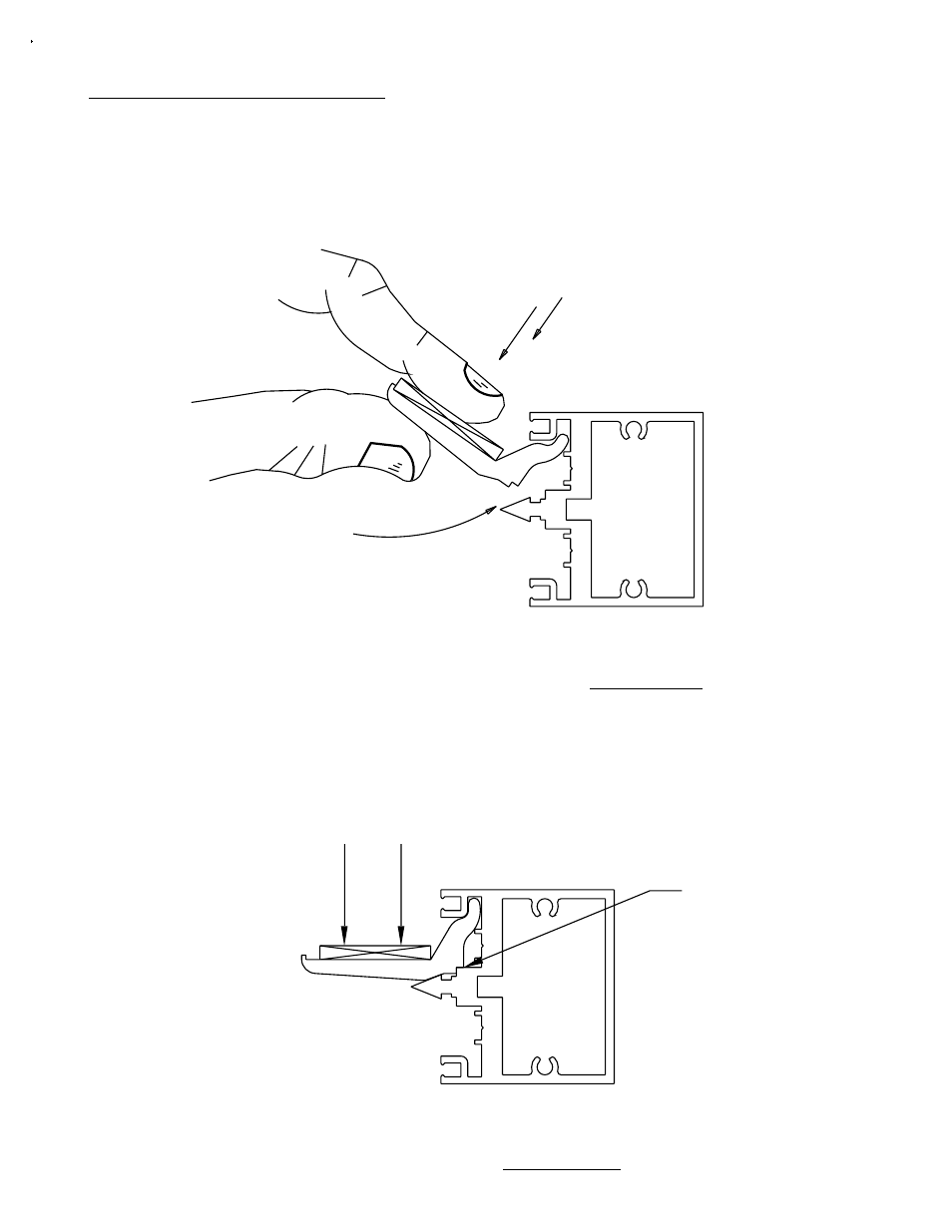 Glass setting chair installation, C) temporary glazing using clips & co | EFCO 960 Series User Manual | Page 48 / 65
