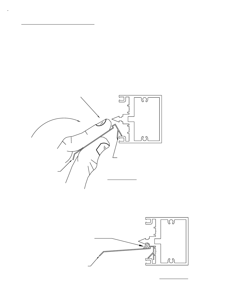 Water deflector, Structural silicone glazed mullion, Step 3) | Step 4), Fig. # 44, Fig. # 43, Screw spline / shear block installation | EFCO 960 Series User Manual | Page 49 / 65