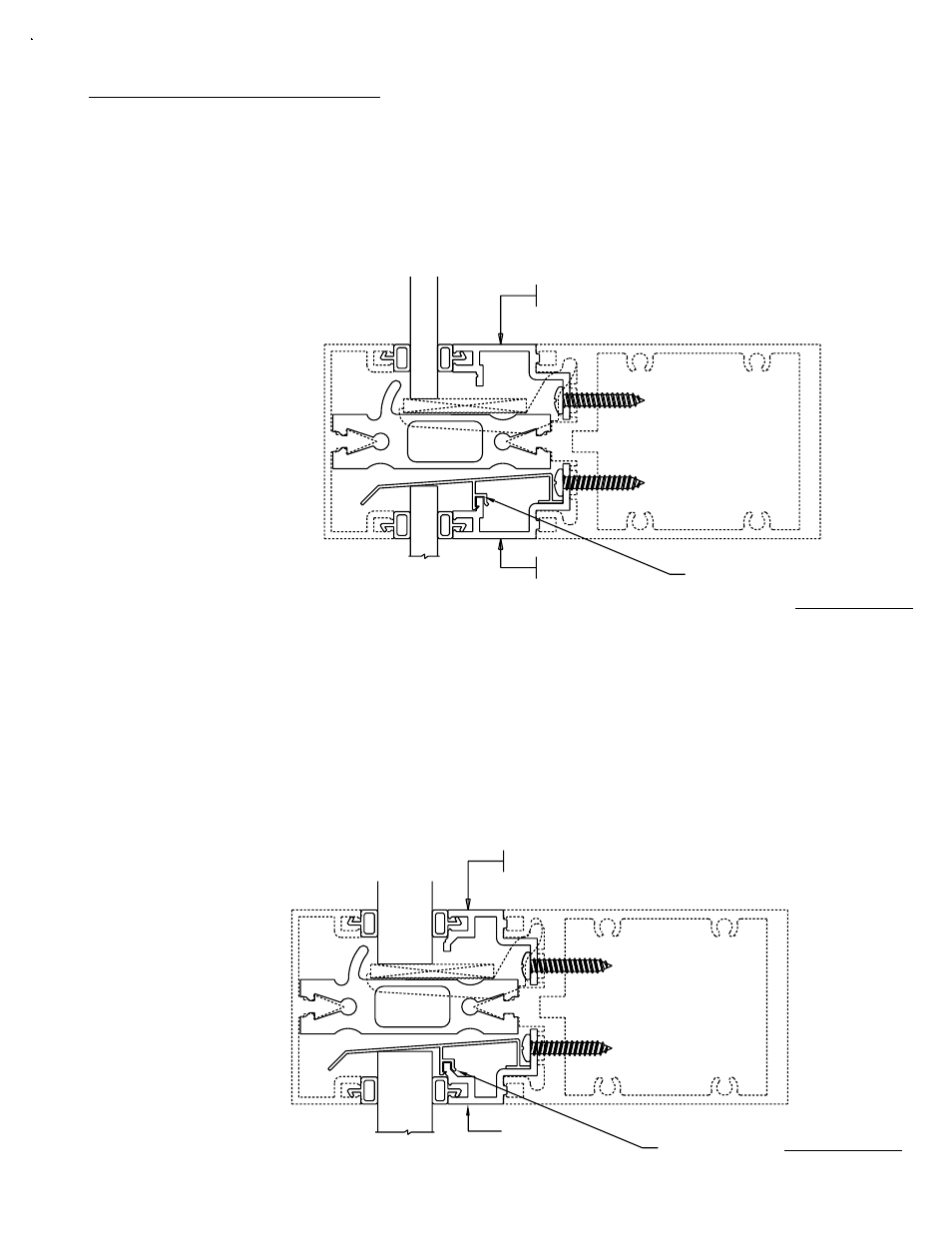 Glazing adaptors, Minimizing condensation, Fig. # 55 | Fig. # 56, Details showing the relationship of the glazing | EFCO 960 Series User Manual | Page 55 / 65