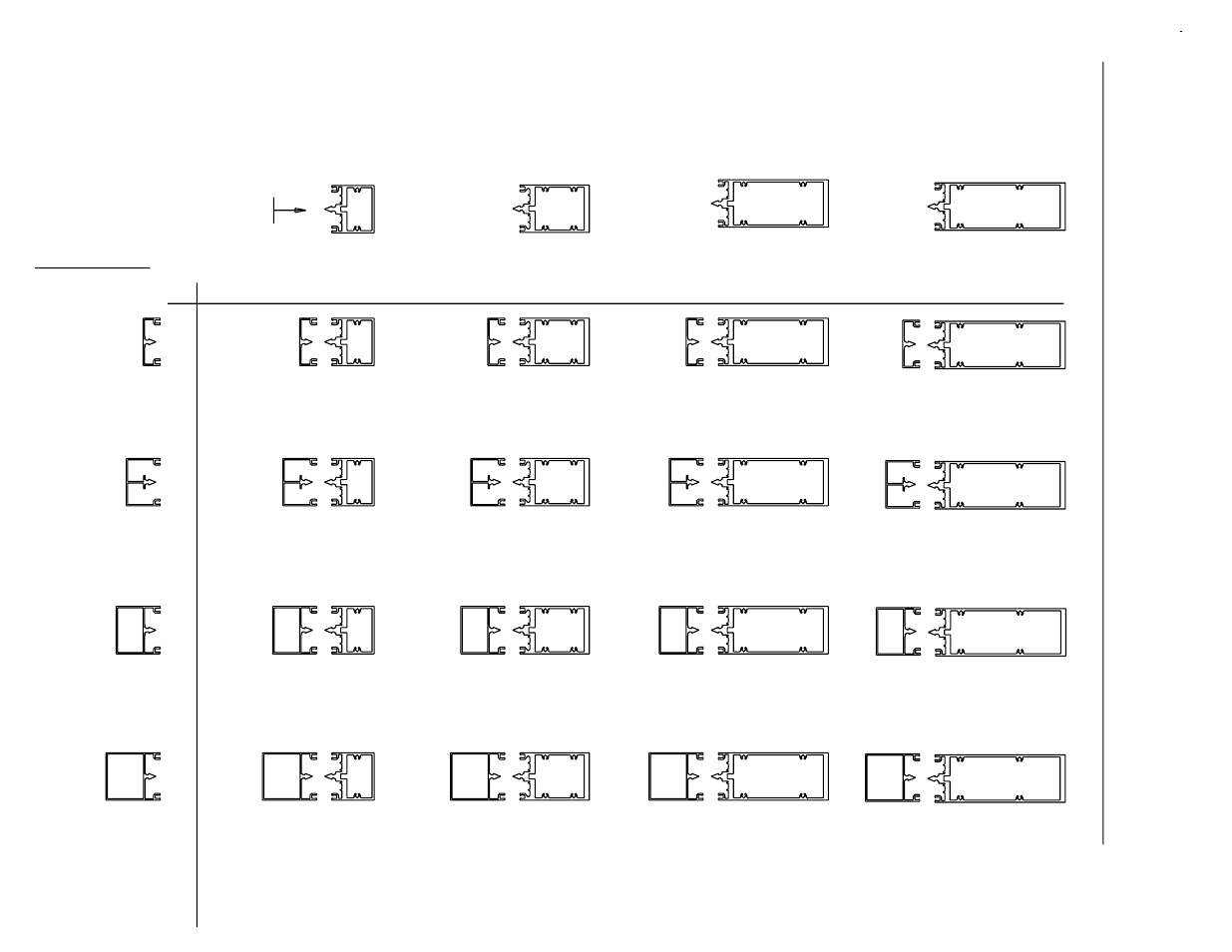 Mullion components for 1/4" glazing, Mullion components and combinations | EFCO 960 Series User Manual | Page 8 / 65