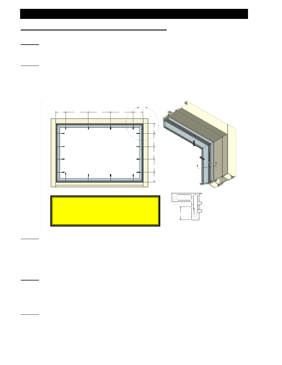 Step 1, Step 2, Step 3 | Step 4, Step 5, Wv410 window - installation instructions | EFCO WV410 User Manual | Page 12 / 21