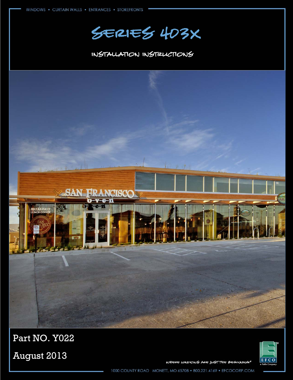 EFCO 403X Series User Manual | 29 pages