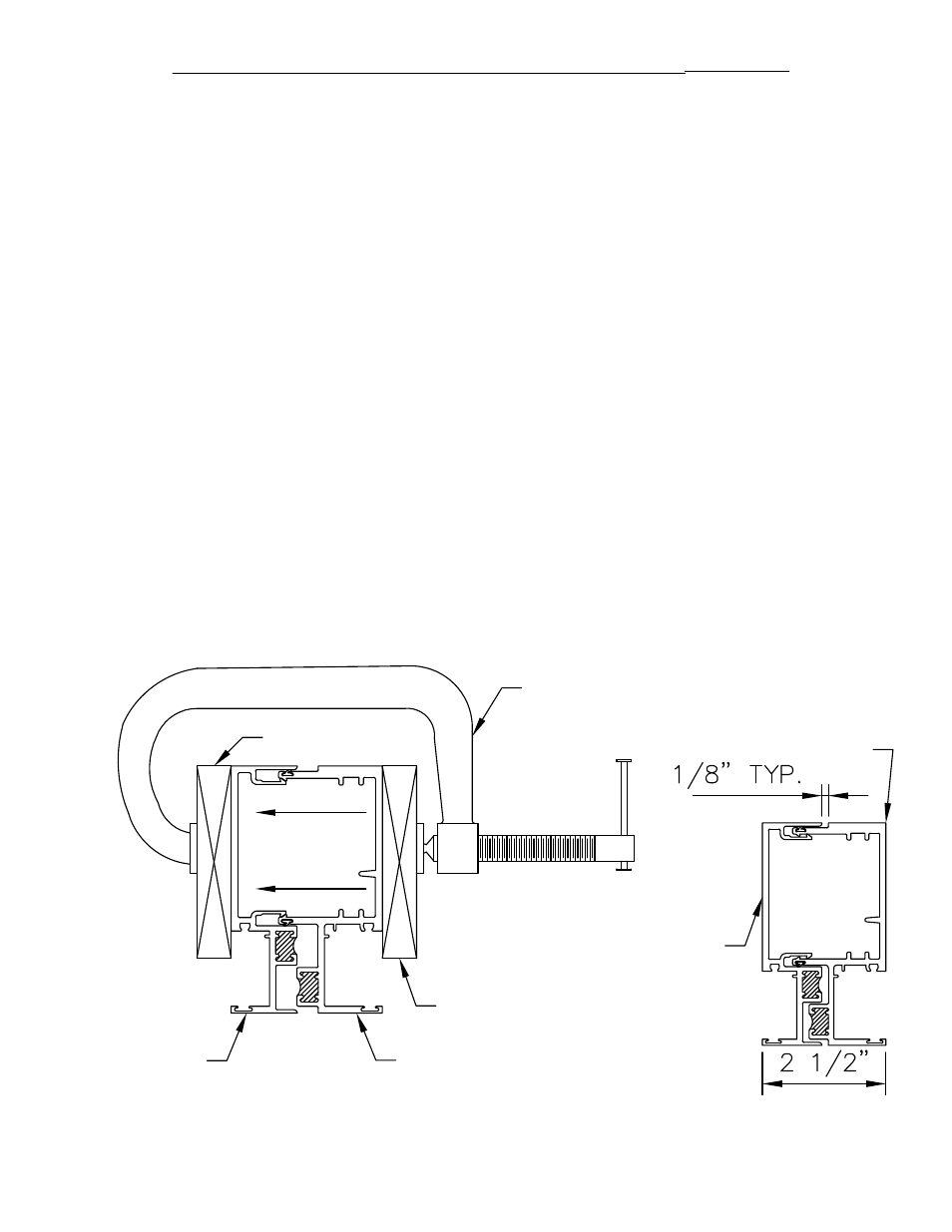 Snapping the expansion mullion, Con't), Fig. 39 | Fig. 40, Step 8) snapping the expansion mullion | EFCO 945 Series User Manual | Page 33 / 50