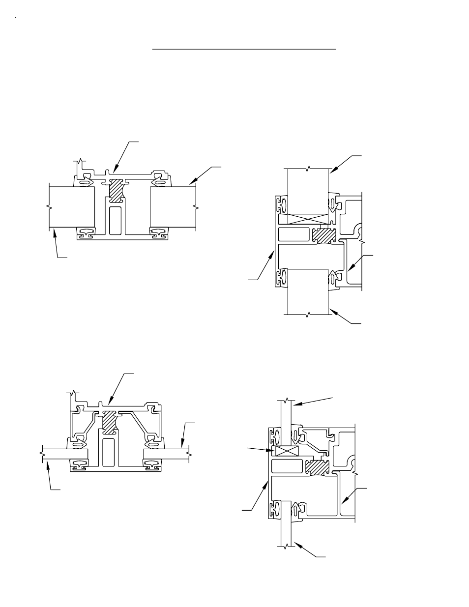 Glass pockets, Fig. 45] [fig. 44, Step 1a) identification of glass pockets | For inside glazed captured framing systems | EFCO 945 Series User Manual | Page 36 / 50