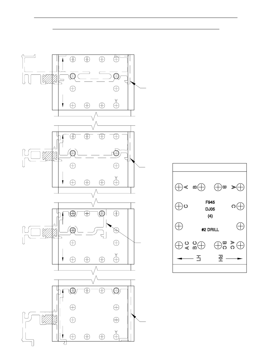 C. drilling template | EFCO 945 Series User Manual | Page 9 / 50
