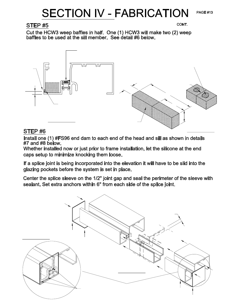 Detail #5 detail #7, Detail #8, Detail #6 | EFCO 955 Series User Manual | Page 15 / 45