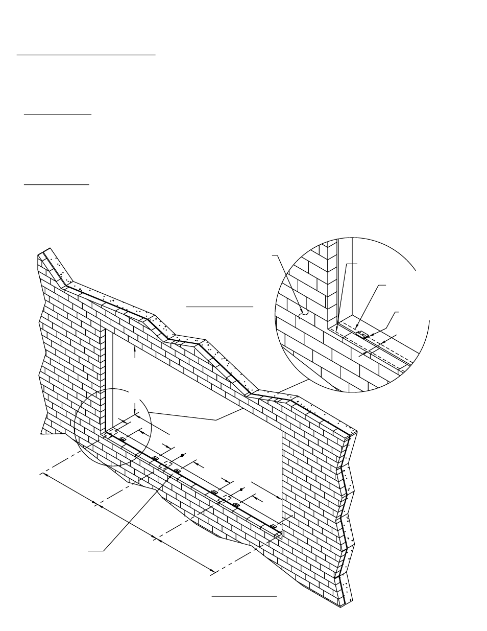 Horizontal sill anchor installation, Assembly, Detail #32 | Step #37, Step #36 detail #33 | EFCO 955 Series User Manual | Page 29 / 45