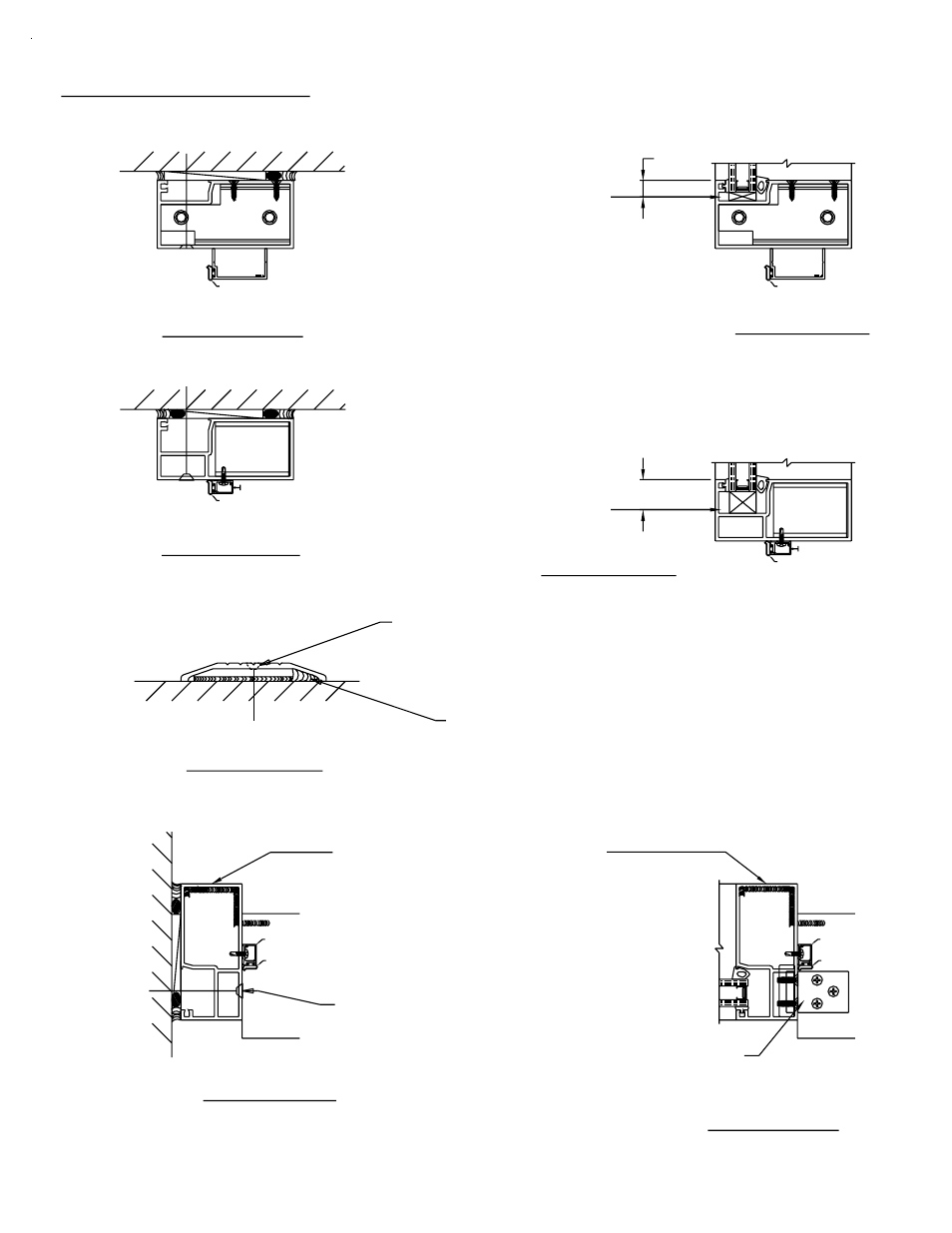 Detail # 65, Detail # 64, Detail # 66 | Detail # 60, Detail # 61, C.o.c. application, Application surface closer detail # 63 detail # 62 | EFCO 955 Series User Manual | Page 43 / 45