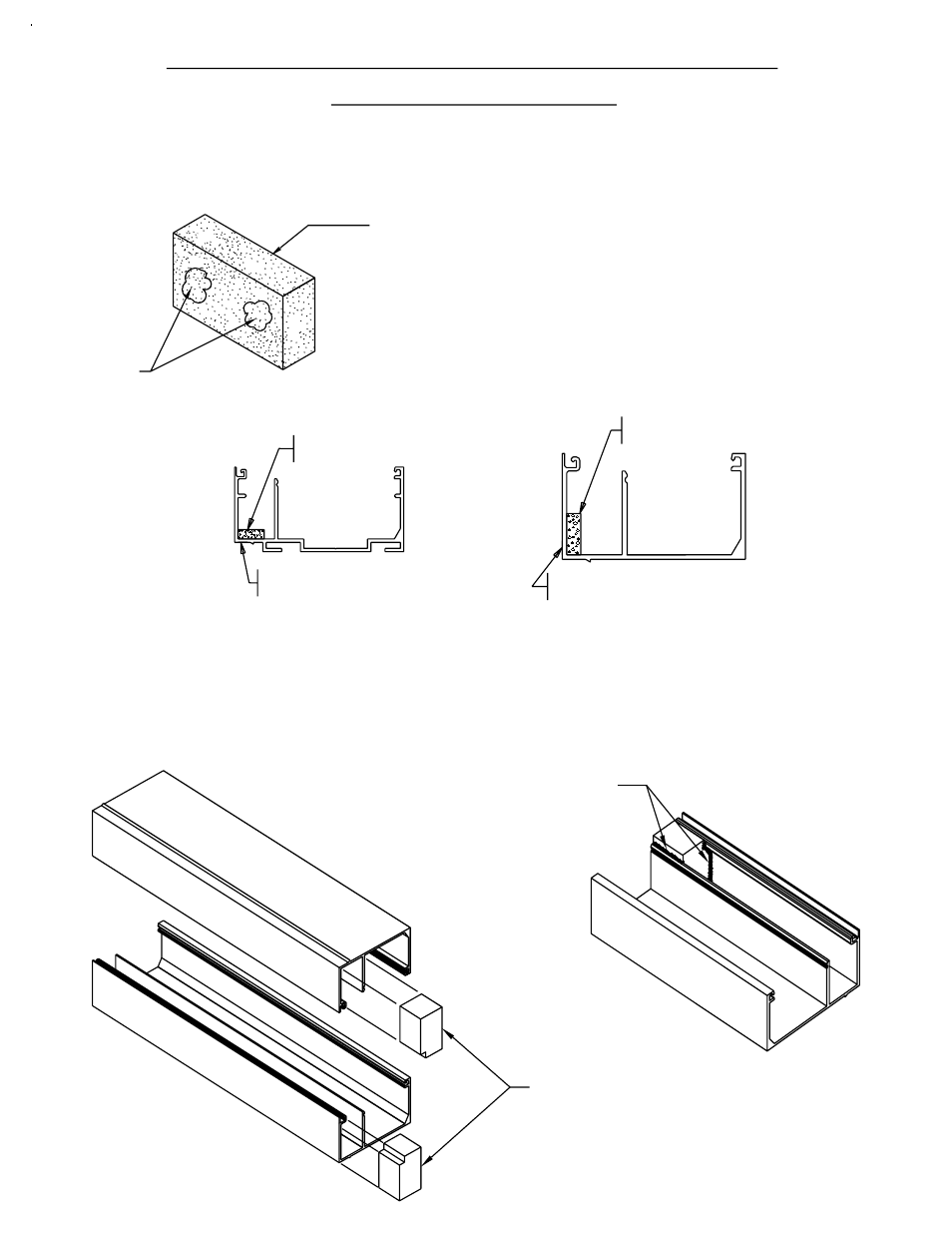 Fig. 5] step 5) weep baffle installation, Fig. 6, Step 6) end dam installation | Head and sill can | EFCO 904 Series User Manual | Page 17 / 52